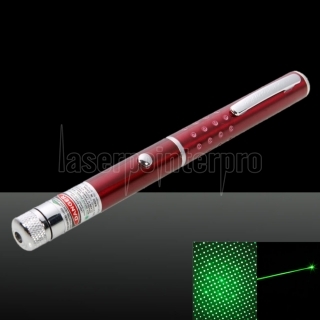 20mW Profesional Gypsophila Light Pattern Green Laser Pointer Rojo