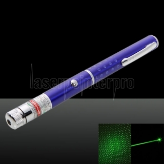 100mW Professional Gypsophila Light Pattern Green Laser Pointer Blue