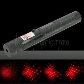 Laser 301 100MW Professional Red Light Laser Pointer with 5 Heads & Box Black