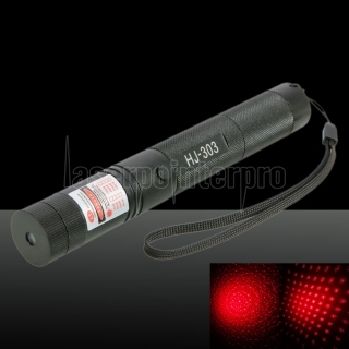 Red Light 100MW Professional Laser Pointer com Box (18650/16340 Lithium Battery) Black