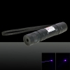 50MW Professional Purple Light Laser Pointer with Box (CR123A Lithium Battery) Black