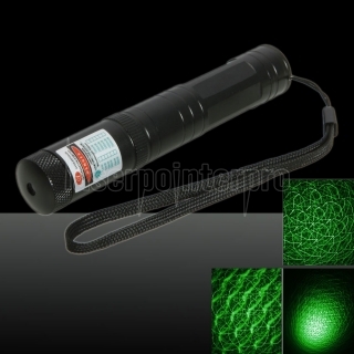 Puntero láser Práctico 5MW 532nm Green Light + Box + Batería Negro