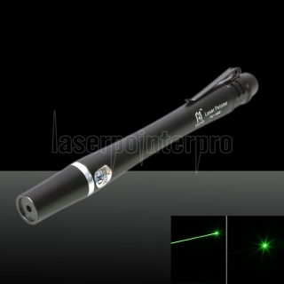 A8-2 5MW Professional Green Light Laser Pointer with AAA Batteries & Box Black