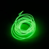 LED Flexible Lamp 3m 2-3mm Steel Wire Rope LED Strip with Controller Lemon Green
