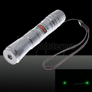 Argent Motif Dot 200mW Green Light ACC Circuit stylo pointeur laser