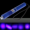 1500mW Burning Focus Starry Pattern Blue Light Laser Pointer Pen with 18650 Rechargeable Battery Blue