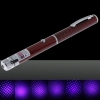 30mW Moyen Ouvrir Motif étoilé Light Purple Nu stylo pointeur laser rouge