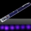 30mW Milieu Ouvert Starry Motif Violet Clair Nu Pointeur Laser Pen Bleu