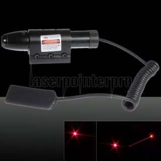 5MW 635nm Red Laser Sight com arma de montagem (com 1 * CR2 3V Bateria + Box) Black