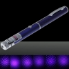 5mW Starry Pattern Middle Open Purple Light Naked Laser Pointer Pen Blue