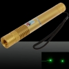 100mW 532nm verde haz de luz láser puntero Pen con 18650 batería recargable Amarillo