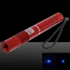2000MW 450nm Foco Pure Blue Beam Luz Laser Pointer Pen com 18.650 bateria recarregável Red