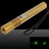 200mW 532nm Penna verde con puntatore laser con messa a fuoco a luce verde con 18650 batteria ricaricabile gialla