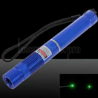 5mW 532nm point faisceau vert Pointeur Laser Light Pen avec 18 650 Rechargeable Battery Bleu