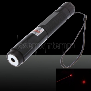 300mW 768 Click Style Open-back Red Laser Pointer with Battery Black