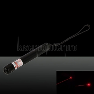 100MW 650nm Strahl roten Laser Pointer schwarz (1 * 800mAh)