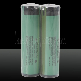 2pcs Panasonic 18650 3.7V 3100mAh wiederaufladbare Lithium-Batterien mit Schutzplatte Grün