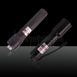 3 in 1 100mW rot Laserpointer (Fernlicht + Kaleidoscopic + LED-Taschenlampe) + 50mW rot Laserpointer Schwarz