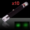 Étoiles effets spéciaux de lumière pointeur laser vert 30mW 532nm 10Pcs