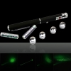 5 in 1 20mW 532nm Mittler-öffnen Kaleidoscopic Green Laser Pointer Pen