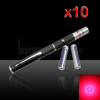 10Pcs 100mW 650nm High Power Mid-open Red Laser Pointer Pen