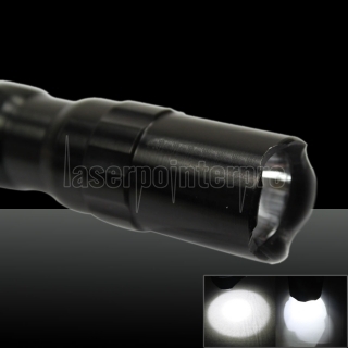 40-60Lumens 3W LED Handheld lanterna tocha preta