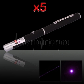 5Pcs 100mW 405nm Mid-open Blue-violet Laser Pointer