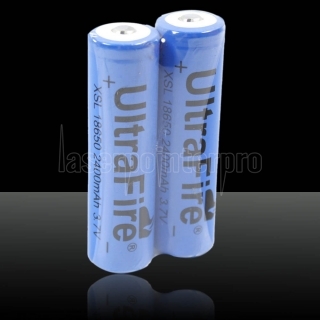 1pcs 3.7V 2400mAh Ultrafire 18650 Batteries Bleu