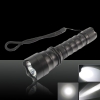 Lotus-head type CREE Rechargeable Battery Strong Light Flashlight Torch Double charge Charger Black