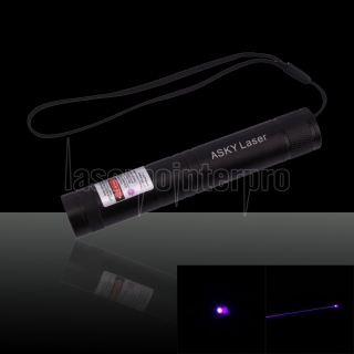 100mW 405nm Flashlight Style Blue Laser Pointer (with one 16340 battery)