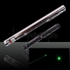 Penna puntatore laser verde acciaio 50mW 532nm con batteria 2AAA