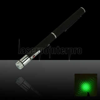 150mW 532nm Mid-ouvert stylo pointeur laser vert kaléidoscopique avec 2AAA batterie