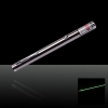 10mW 532nm Stainless Steel Green Laser Pointer Pen with 2AAA Battery