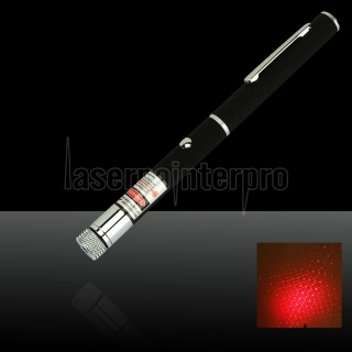 30mW 650nm mi-ouverte kaléidoscopique pointeur laser rouge Pen avec 2AAA Batterie
