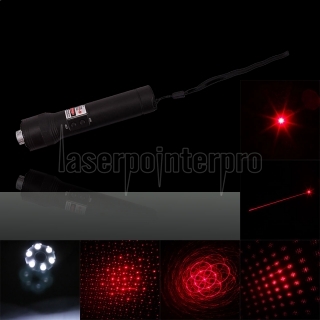 3 in 1 30mW 650nm Flashlight Style Red Laser Pointer Pen with 3AAA Battery