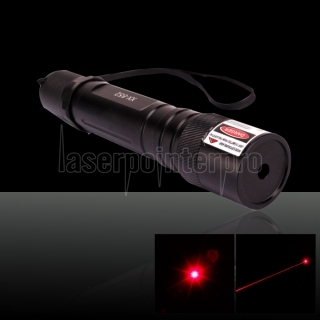 850 Type 30mW 650nm Flashlight Style Red Laser Pointer Pen Black (included one 18650 2200mAh 3.7V battery)