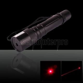 852Type 50mW 650nm Taschenlampe Stil rot Laserpointer Schwarz (inklusive einem 18650 2200mAh 3.7V Akku)