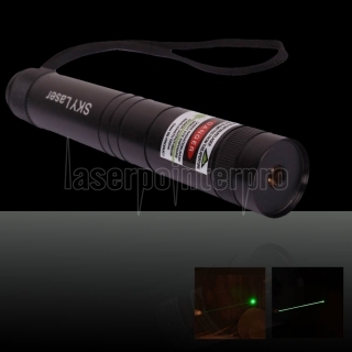50mW 532nm Estilo Lanterna 2009 Tipo caneta ponteiro laser verde com 16.340 bateria