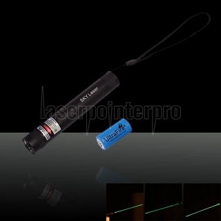 30mW 532nm 2009 Flashlight Style Green Laser Pointer (with one 16340 battery)
