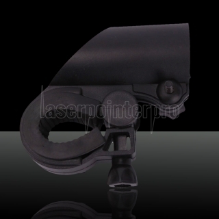 Plástico de múltiples funciones del montaje del arma Clamp para lápiz láser y linterna Negro