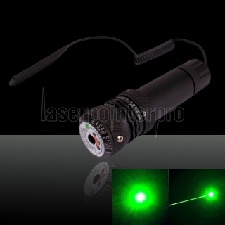 150mW 532nm L635 Gun-forma puntatore laser verde nero (con una batteria CR123A)