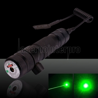 30mW 532nm Hat-shape Green Laser Sight with Gun Mount Black (with one CR123A battery)