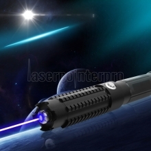 50000mW 450nm 5 in 1 brennende High Power Blue Laser Pointer Kits Schwarz