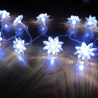 Batteriebetriebene LED Light White Lotus-Lampe