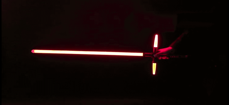 Red laser sword