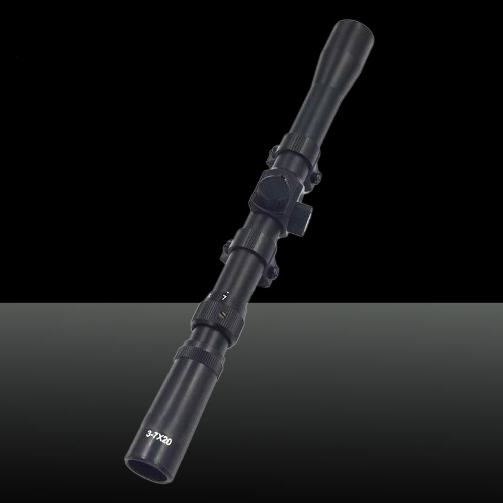 UKing ZQ-MZ07 Rifle Scope 3-7X32 de ampliación ajustable negro