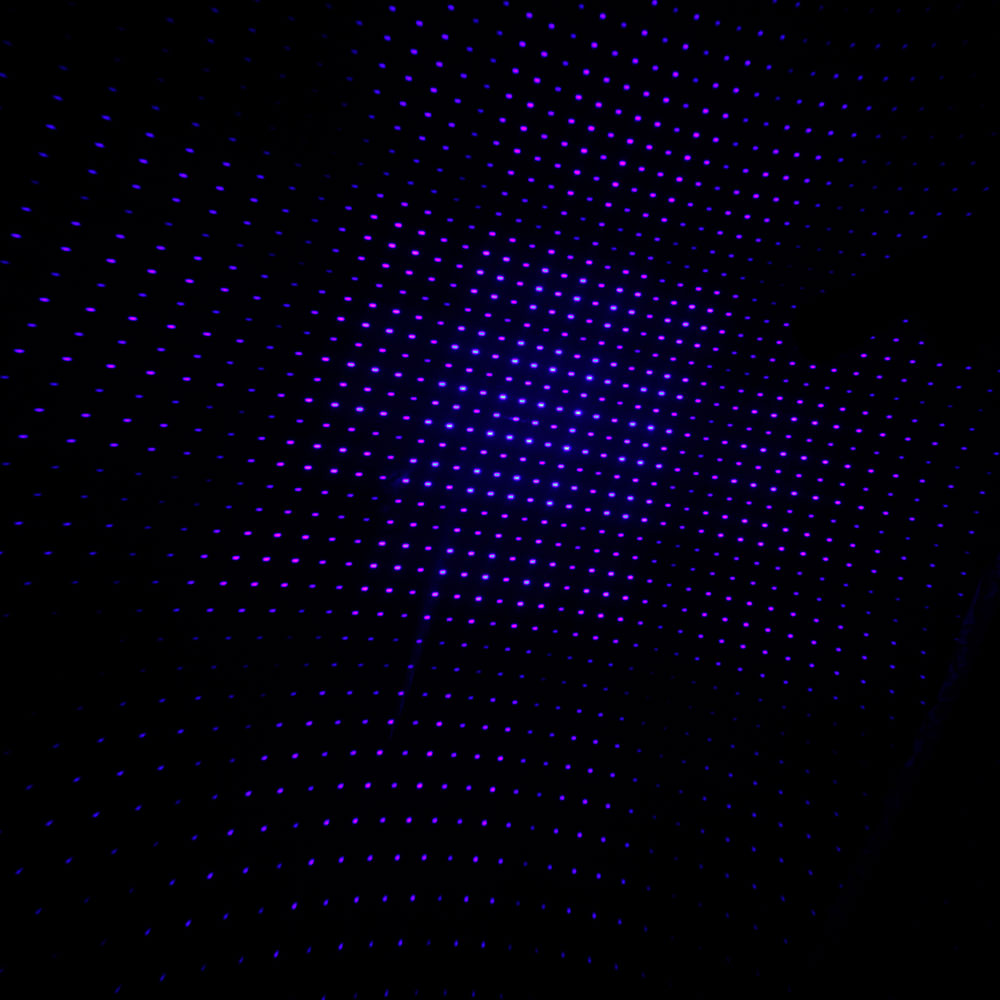 10000mW 450nm 5-in-1-Blaulicht-Licht-Laserpointer-Kit Schwarz