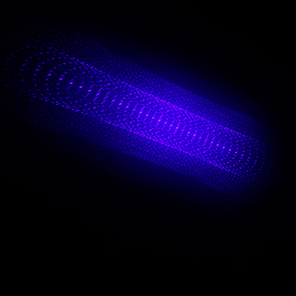 10000mW 450nm 5-en-1 Blue Beam Light Láser Puntero Lápiz Kit Negro