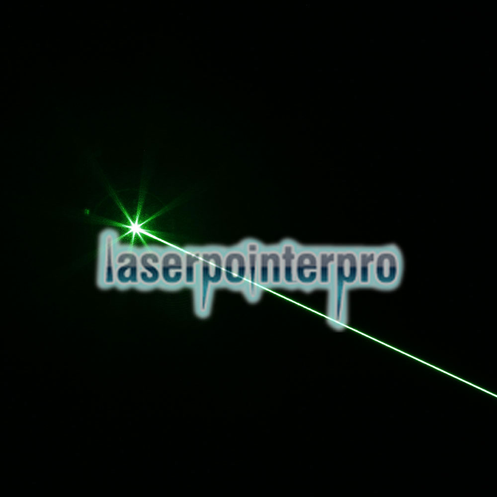 Puntatore laser verde a fascio 500MW (1 x 4000mAh) Argento