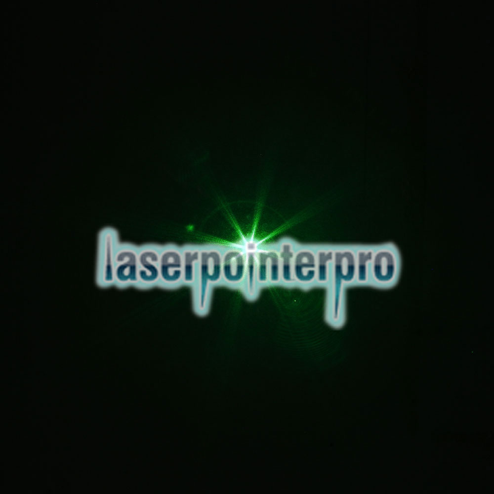 Pointeur laser vert à faisceau de 300MW (1 x 4000mAh), argent